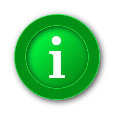 bilgi simgesi. Beyaz arka plan üzerinde Internet düğmesi