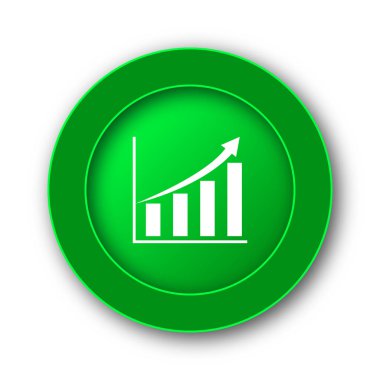 Grafik simgesini. Beyaz arka plan üzerinde Internet düğmesi