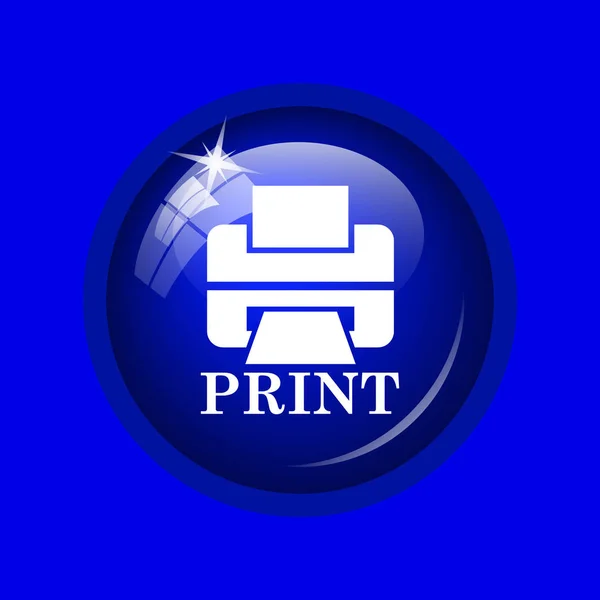 Printer met afdrukken pictogram van word — Stockfoto