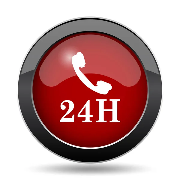 Icono del teléfono 24H — Foto de Stock