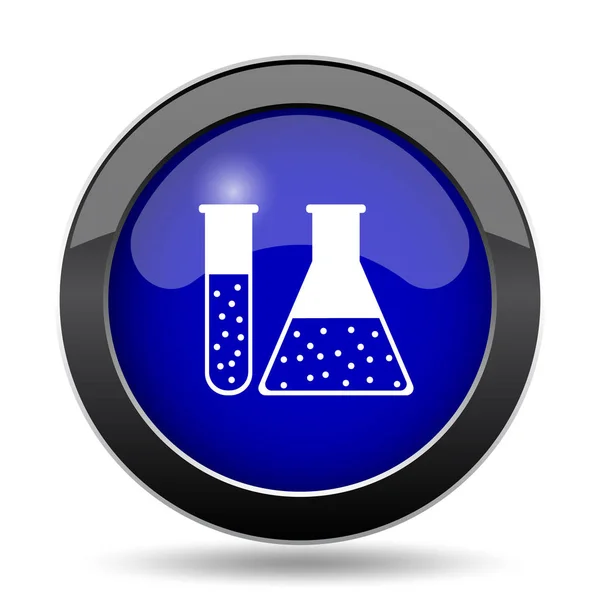 Chemie Setzte Zeichen Internet Taste Auf Weißem Hintergrund — Stockfoto