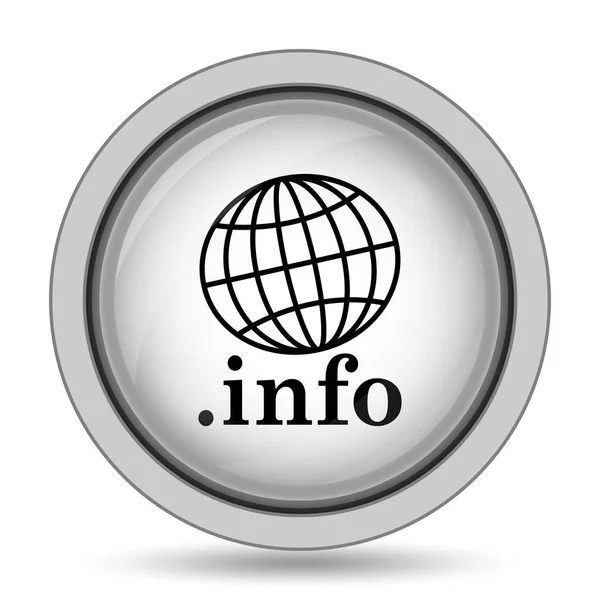 信息图标 白色背景上的互联网按钮 — 图库照片