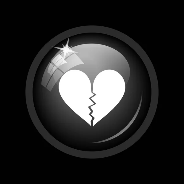 Broken heart icon — Stock Photo, Image