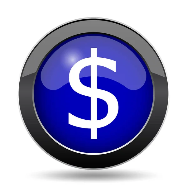 Dollar Symbol Internet Taste Auf Weißem Hintergrund — Stockfoto