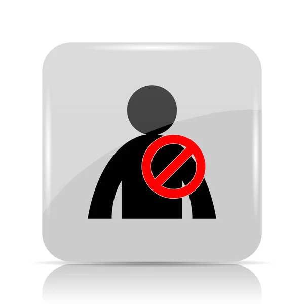 User Offline Icon Internet Button White Background — Stock Photo, Image