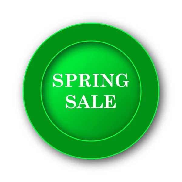 Spring Sale Icon Internet Button White Background — Stock Photo, Image