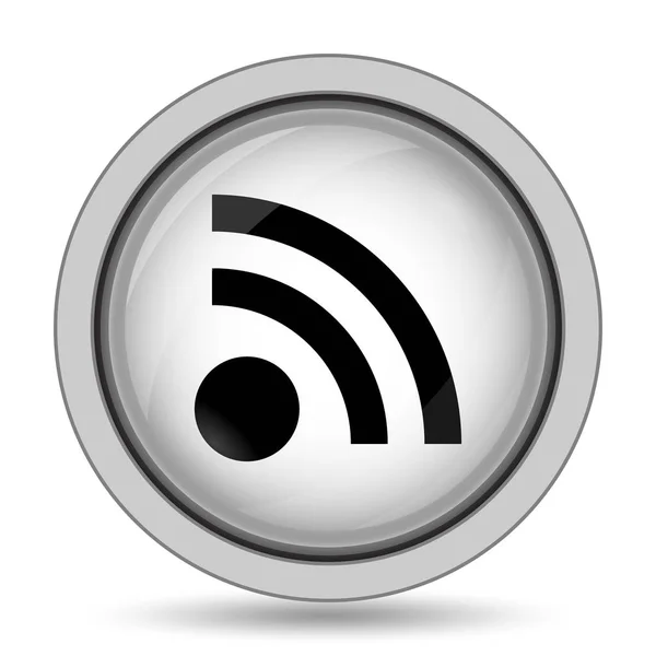Rss Sign Icon Internet Button White Background — Stock Photo, Image