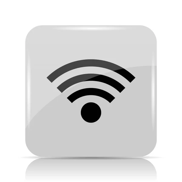 Wireless Sign Icon Internet Button White Background — Stock Photo, Image