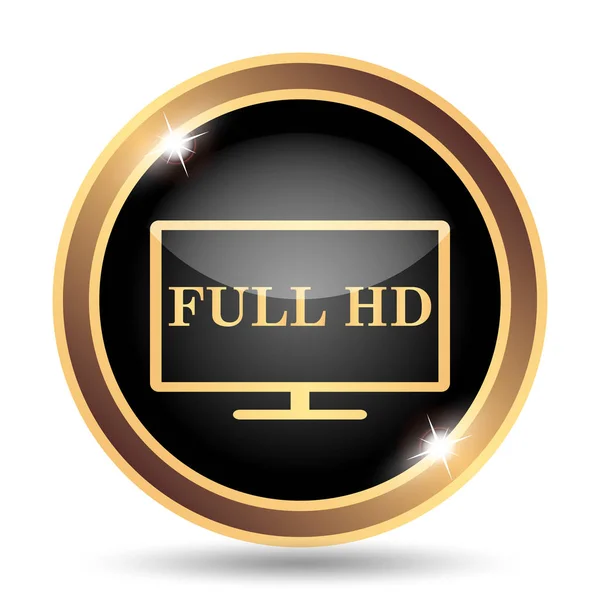 Full HD icon. Internet button on white background
