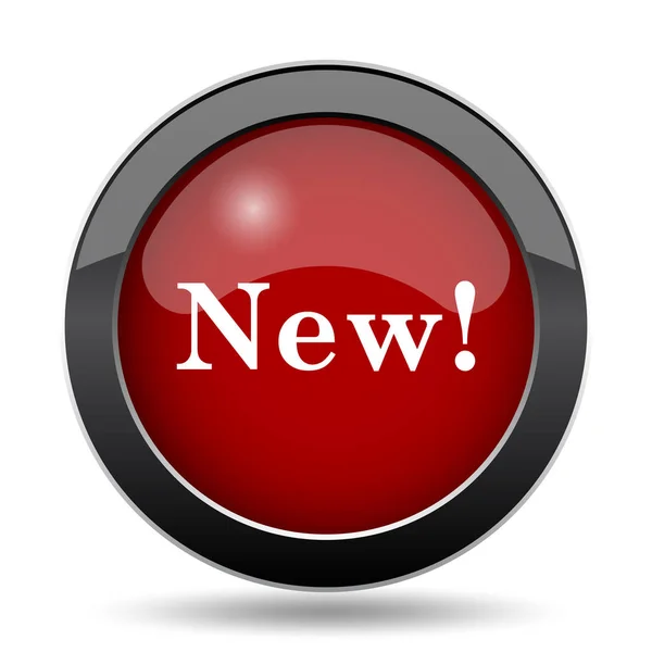 Новая Икона Кнопка Интернет Белом Фоне — стоковое фото