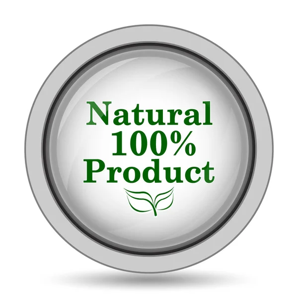 100 percent natural product icon — Stock Photo, Image