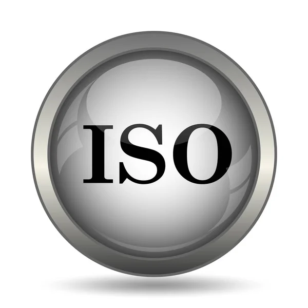Iso Symbol Schwarzer Website Knopf Auf Weißem Hintergrund — Stockfoto