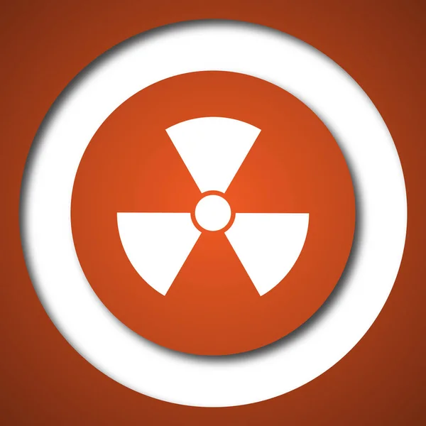 Radiation Icon Internet Button White Background — Stock Photo, Image