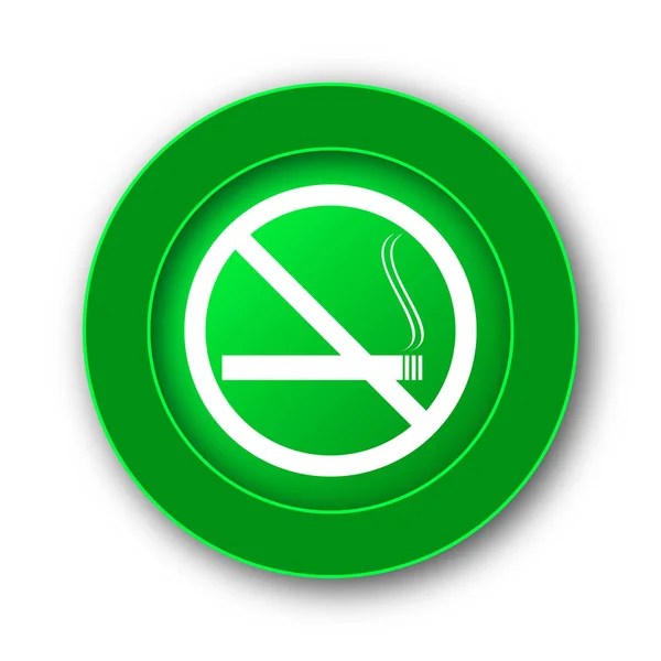 Tupakointia Internet Painike Valkoisella Taustalla — kuvapankkivalokuva