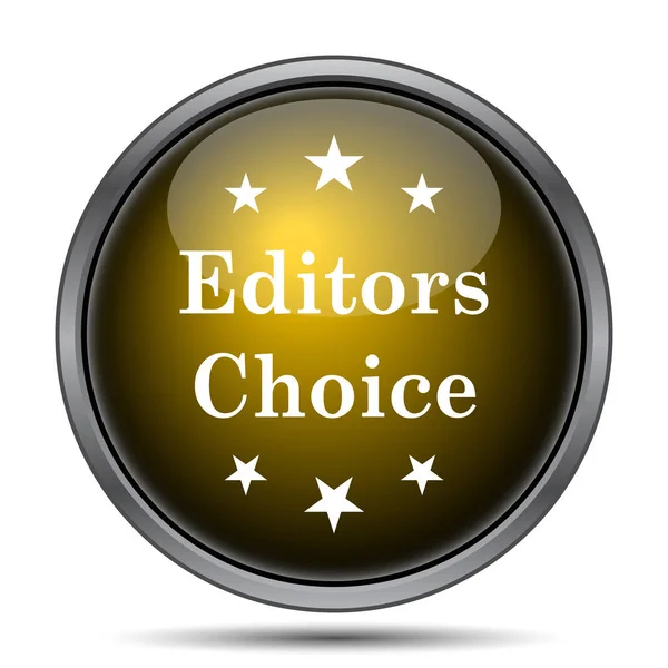 Editors Choice Icon Internet Button White Background — Stock Photo, Image