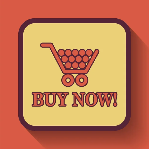 Buy now shopping cart icon — Stock Photo, Image