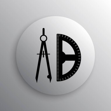 E-öğrenme simgesi. Beyaz arka plan üzerinde Internet düğmesi