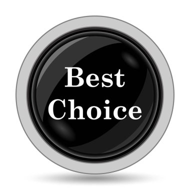 En iyi seçim simgesi. Beyaz arka plan üzerinde Internet düğmesi