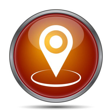 PIN konumu simgesi. Beyaz arka plan üzerinde Internet düğmesi