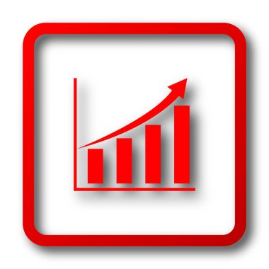 Grafik simgesini. Beyaz arka plan üzerinde Internet düğmesi