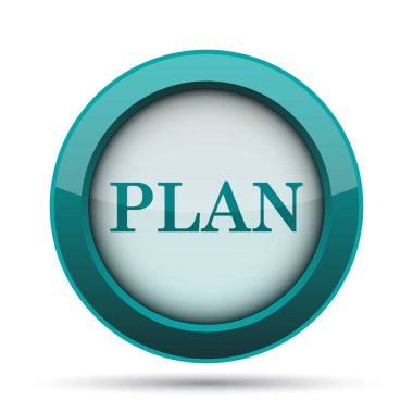Planı simgesi. Beyaz arka plan üzerinde Internet düğmesi