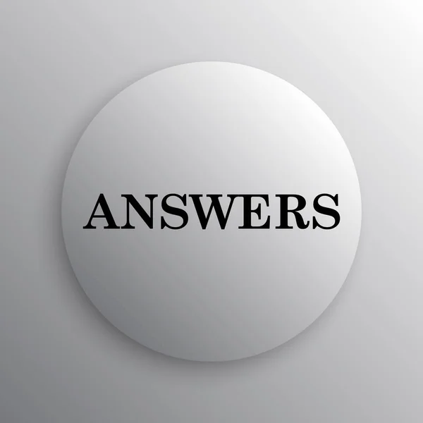 Answers icon — Stock Photo, Image