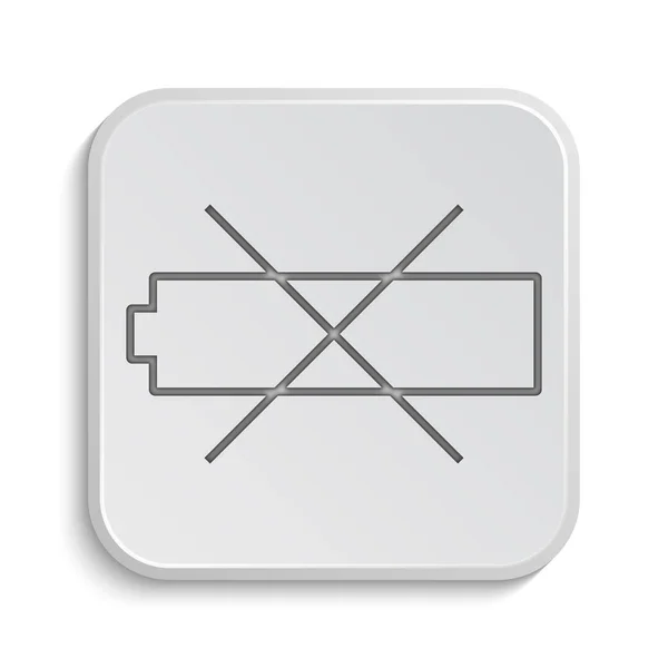 Lege batterijpictogram — Stockfoto