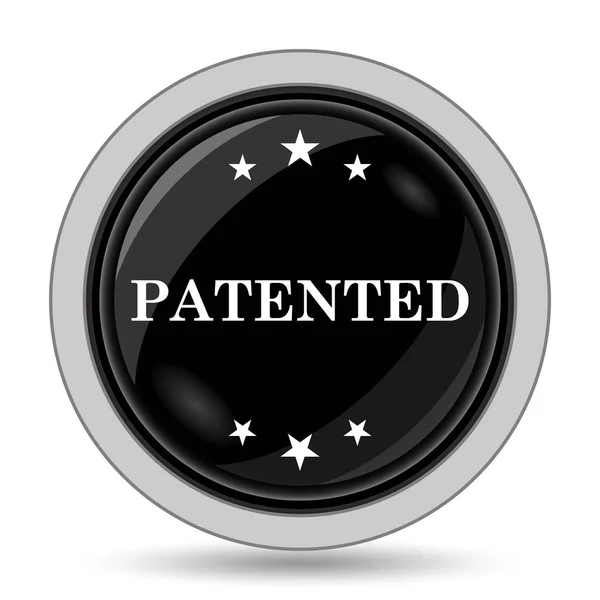 Patented icon. Internet button on white background
