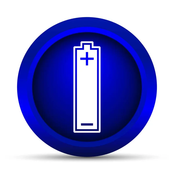 バッテリ アイコン 白い背景の上のインター ネット ボタン — ストック写真