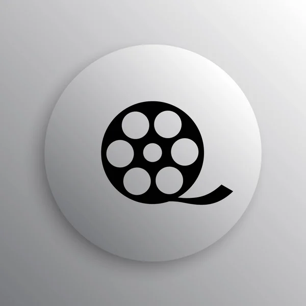 Ikona Wideo Przycisk Internet Białym Tle — Zdjęcie stockowe