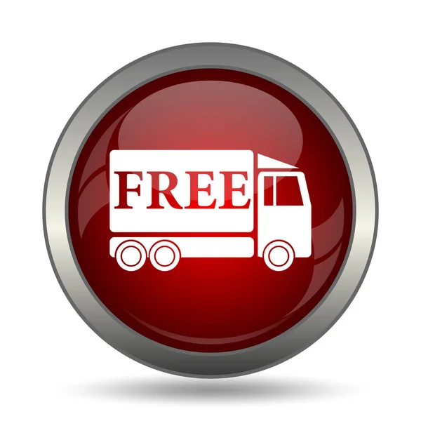Ücretsiz teslimat kamyonu simgesi — Stok fotoğraf