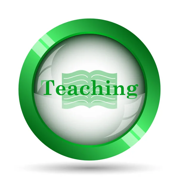 Teaching Icon Internet Button White Background — Stock Photo, Image