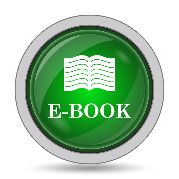 本のアイコン 白い背景の上のインター ネット ボタン — ストック写真