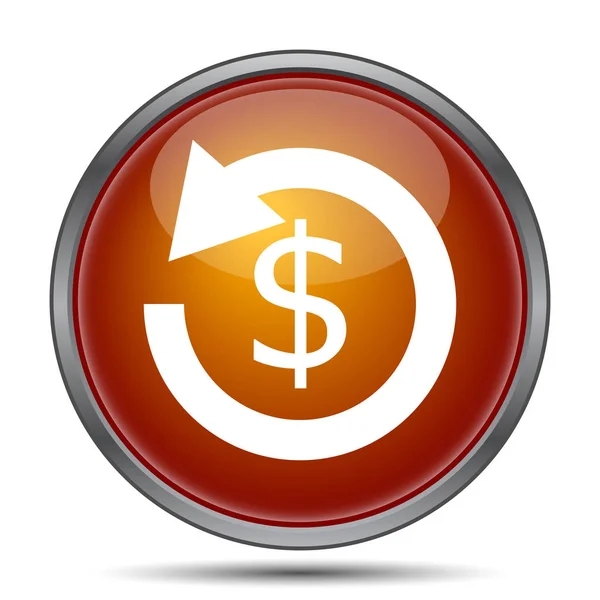 Refund Icon Internet Button White Background — Stock Photo, Image
