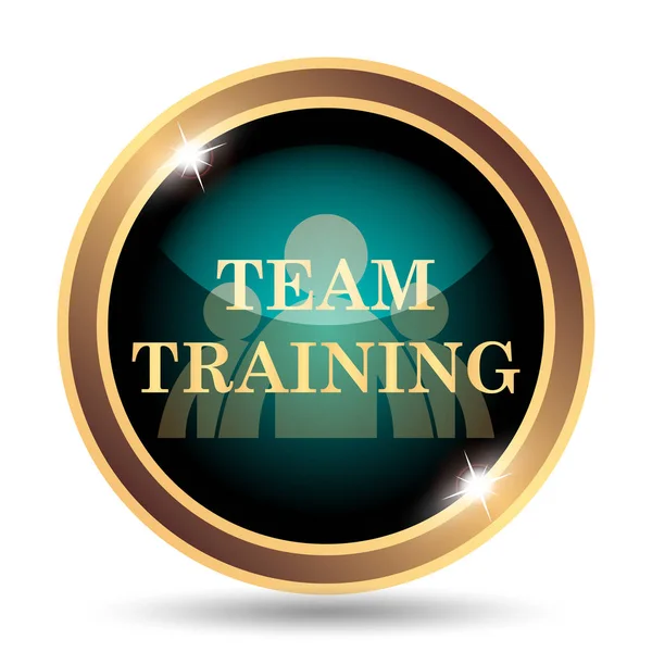 Team Training Icon Internet Button White Background — Stock Photo, Image