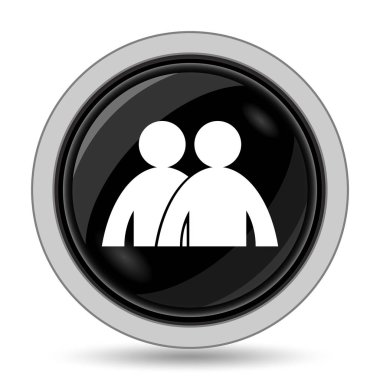 Forum simgesi. Beyaz arka plan üzerinde Internet düğmesi