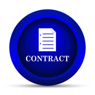 Sözleşme simgesi. Beyaz arka plan üzerinde Internet düğmesi