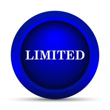 Sınırlı simgesi. Beyaz arka plan üzerinde Internet düğmesi