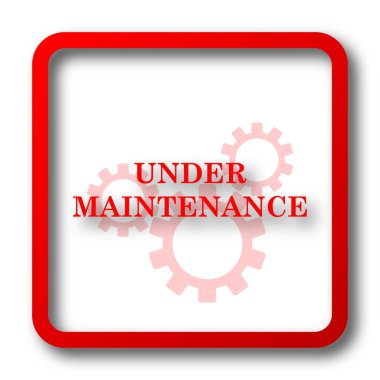 Bakım simgenin altında. Beyaz arka plan üzerinde Internet düğmesi