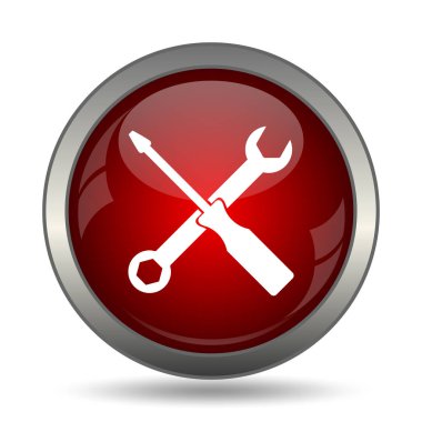 Araçlar simgesi. Beyaz arka plan üzerinde Internet düğmesi