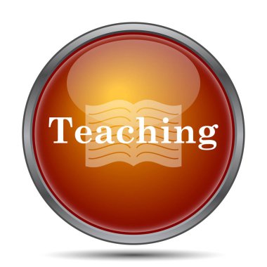 Öğretim simgesi. Beyaz arka plan üzerinde Internet düğmesi