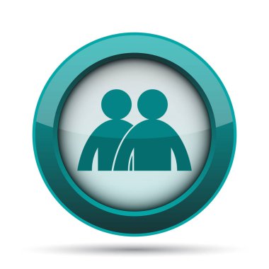 Forum simgesi. Beyaz arka plan üzerinde Internet düğmesi