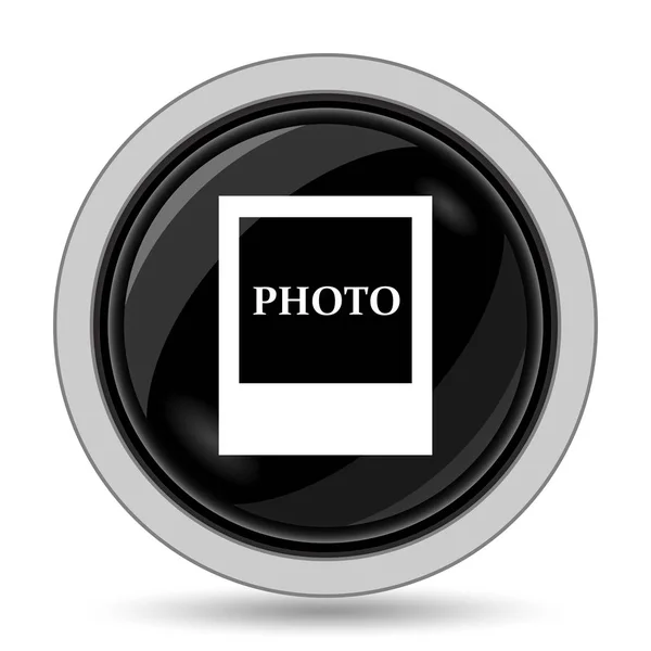 Fényképes Ikonját Internet Gomb Fehér Háttér — Stock Fotó