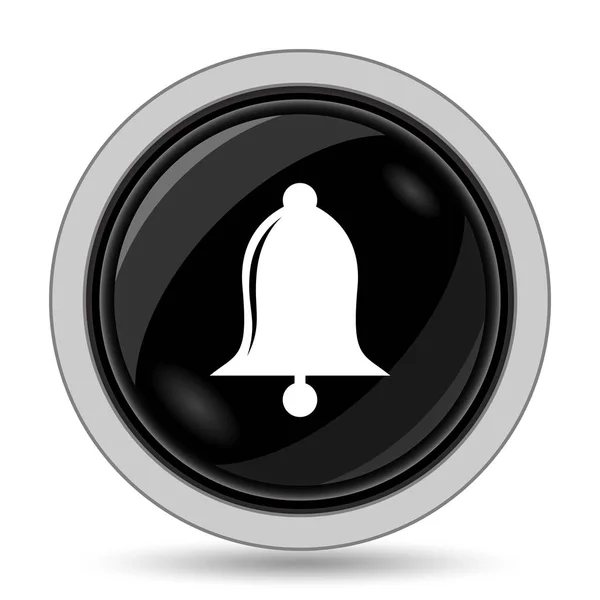 Ícone Bell Botão Internet Fundo Branco — Fotografia de Stock