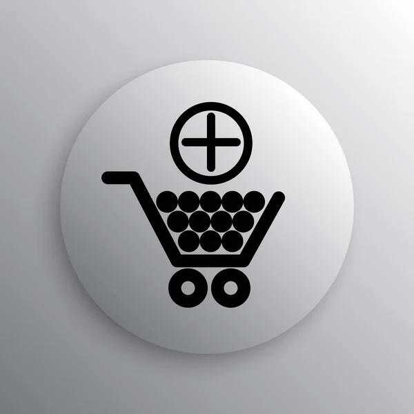 Lägg till shopping cart-ikonen — Stockfoto