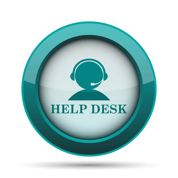 Helpdesk Icon Internet Button White Background — Stock Photo, Image