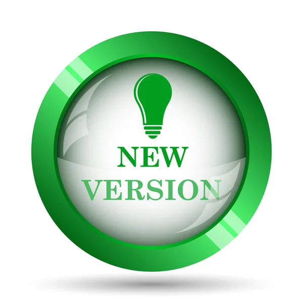 New Version Icon Internet Button White Background — Stock Photo, Image