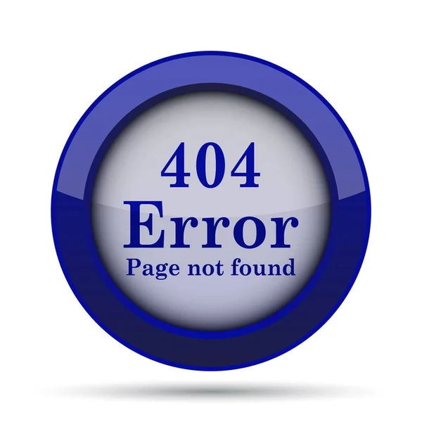 Ícone Erro 404 Botão Internet Fundo Branco — Fotografia de Stock