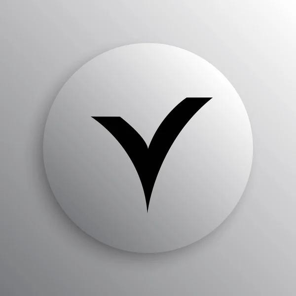 V checked icon — Stock Photo, Image