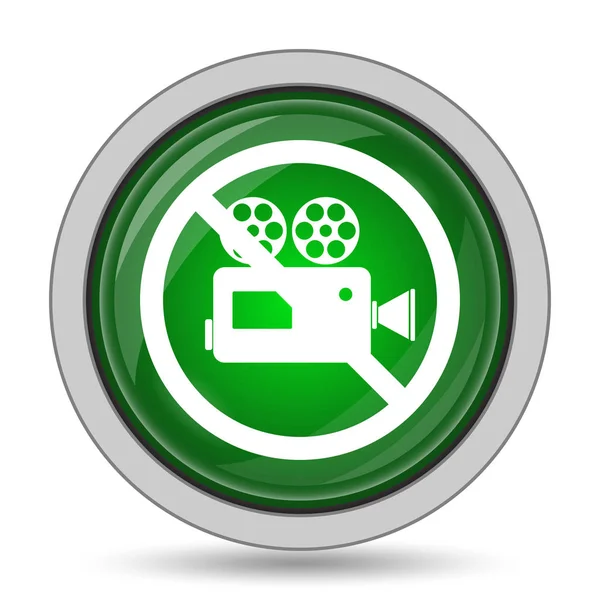 Icono de cámara de vídeo prohibido — Foto de Stock